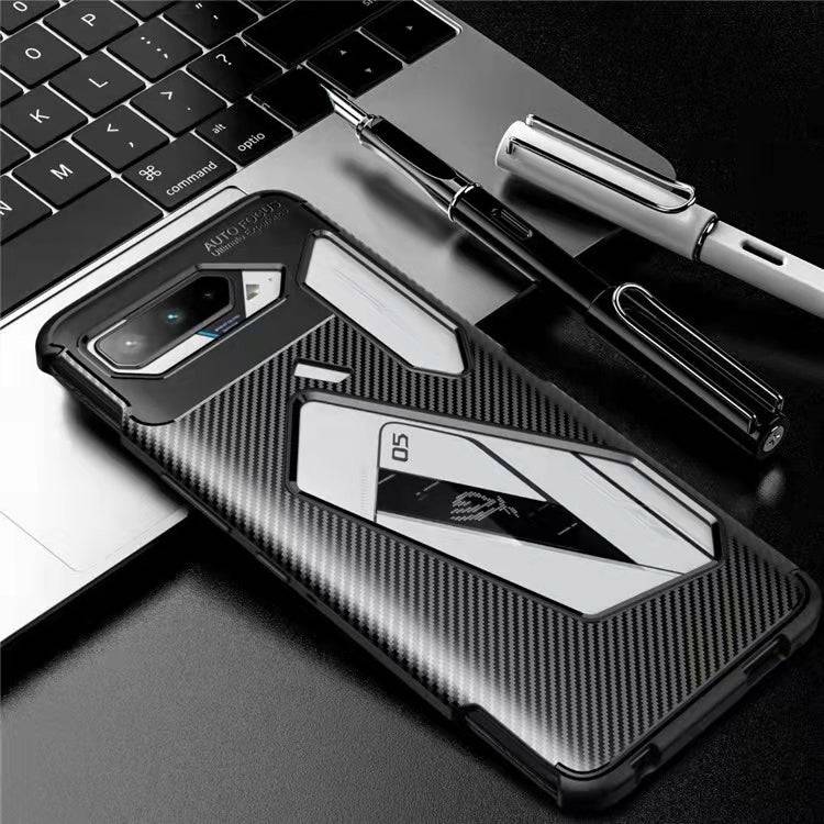 ASUS Rog Phone 5 ZS673KS TPU + PC Heavy Duty Carbon Protective Case - Image 7