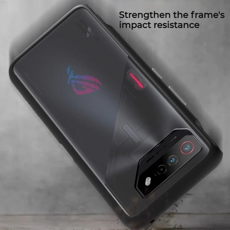ASUS Rog Phone 7 & 7 Ultimate - Transparent & Matte Military-grade Shockproof Heavy Duty Series Case - Image 7