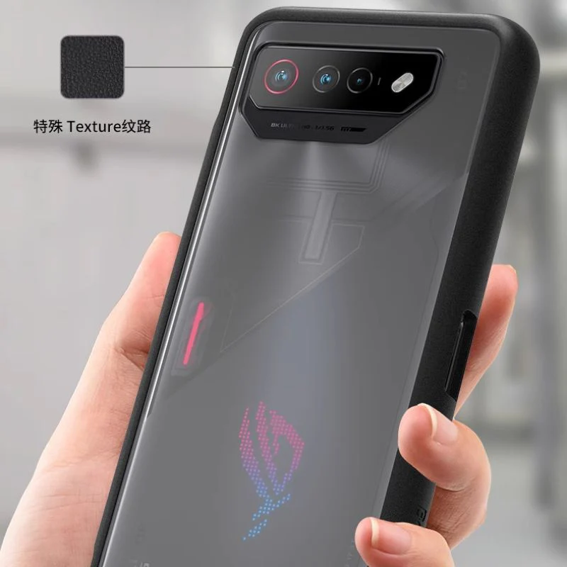 ASUS Rog Phone 7 & 7 Ultimate - Transparent & Matte Military-grade Shockproof Heavy Duty Series Case - Image 8