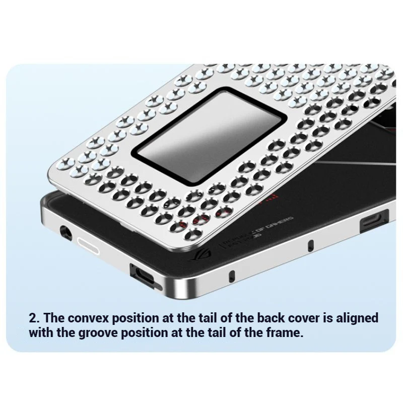 ASUS ROG Phone 9 & Pro - Aluminum Alloy Spring Buckle Honeycomb Heat Dissipation Case - Image 13