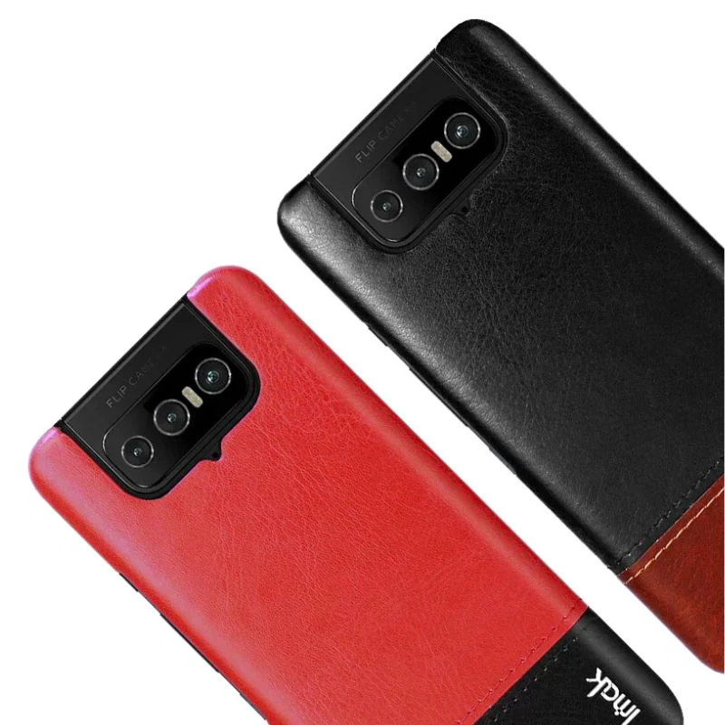 ASUS Zenfone 8 Flip / ZS672KS - Shockproof Slim Leather Essentials Series Case - Image 2
