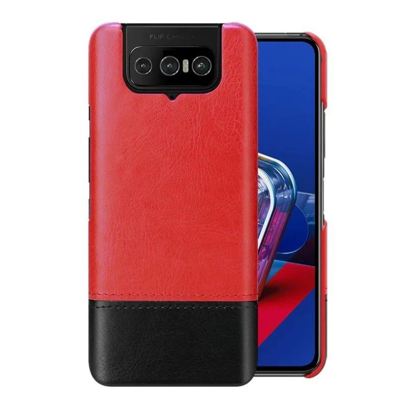 ASUS Zenfone 8 Flip / ZS672KS - Shockproof Slim Leather Essentials Series Case - Image 5