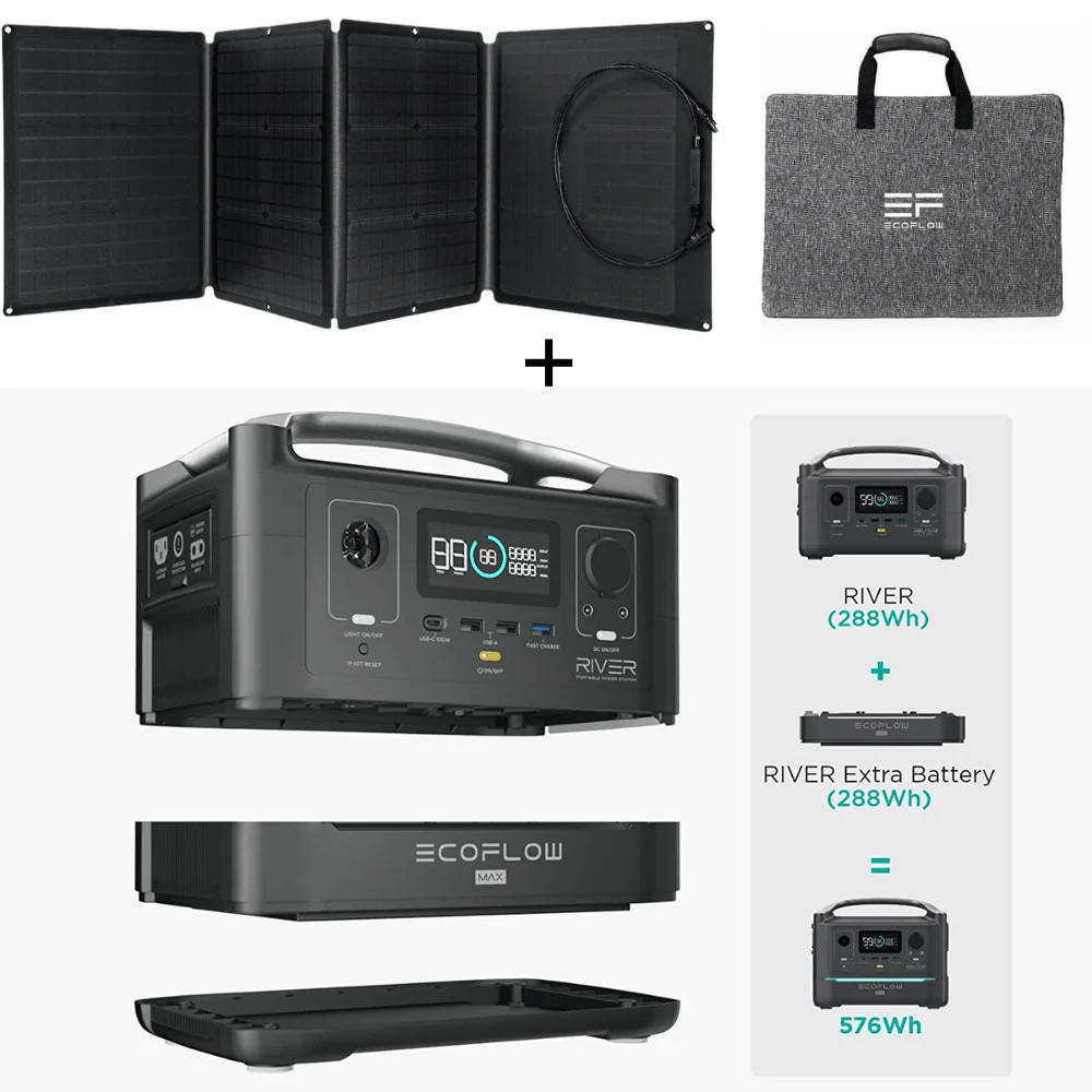 [AU Version][Solar Panel Expandable] EcoFlow River 600W 288Wh/80000mAh Portable Power Station - Image 8
