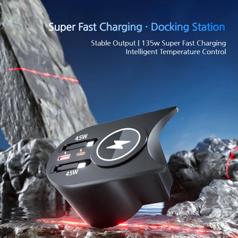 Audi A3 (2021–2025) Car Wireless Fast Charging Hub - Image 6