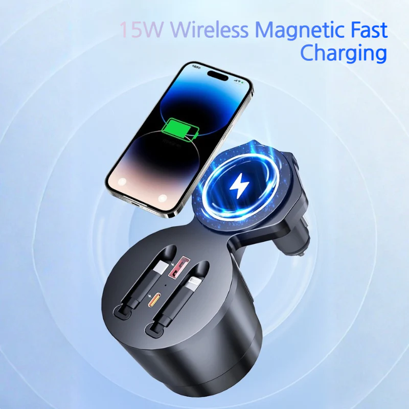 Audi A6L (2019–2025) Car Wireless Fast Charging Hub - Image 2