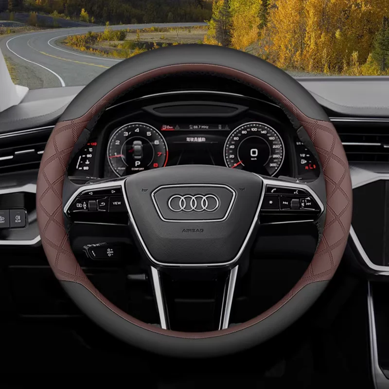 Audi Ultra-Thin Anti-Slip Steering Wheel Cover For Q5L, A4L, A6L, Q3, Q2L, A3, A5, A8, A7L - Image 10