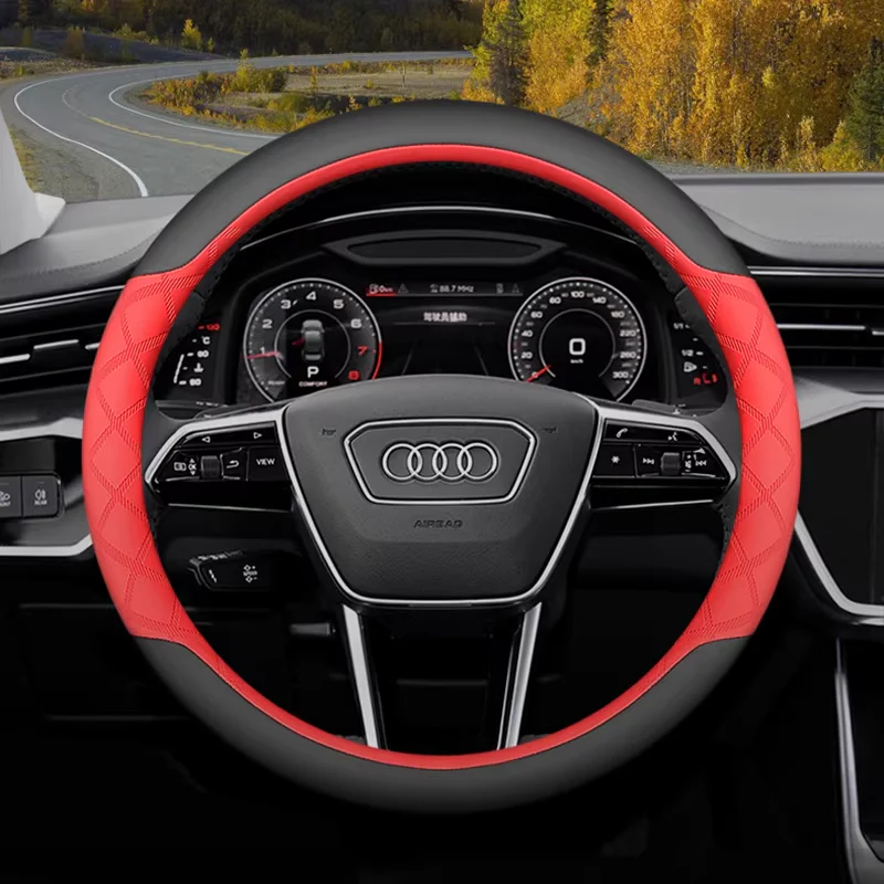 Audi Ultra-Thin Anti-Slip Steering Wheel Cover For Q5L, A4L, A6L, Q3, Q2L, A3, A5, A8, A7L - Image 5