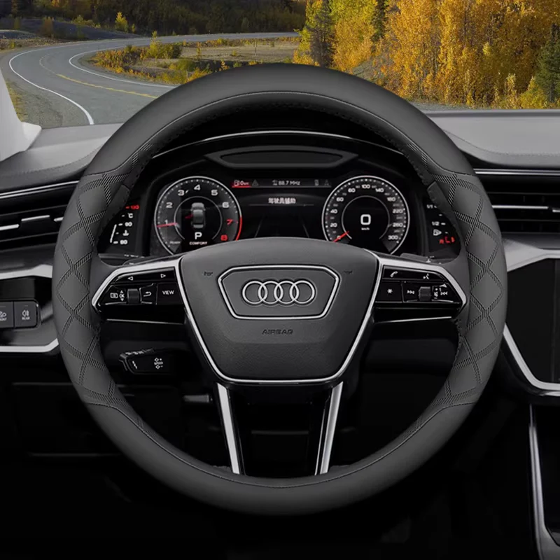 Audi Ultra-Thin Anti-Slip Steering Wheel Cover For Q5L, A4L, A6L, Q3, Q2L, A3, A5, A8, A7L - Image 6