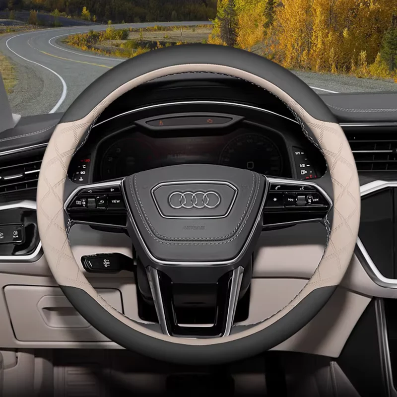 Audi Ultra-Thin Anti-Slip Steering Wheel Cover For Q5L, A4L, A6L, Q3, Q2L, A3, A5, A8, A7L - Image 7