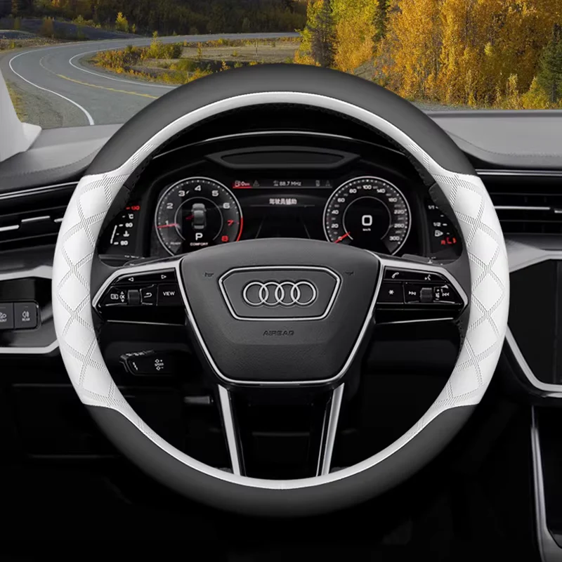 Audi Ultra-Thin Anti-Slip Steering Wheel Cover For Q5L, A4L, A6L, Q3, Q2L, A3, A5, A8, A7L - Image 8