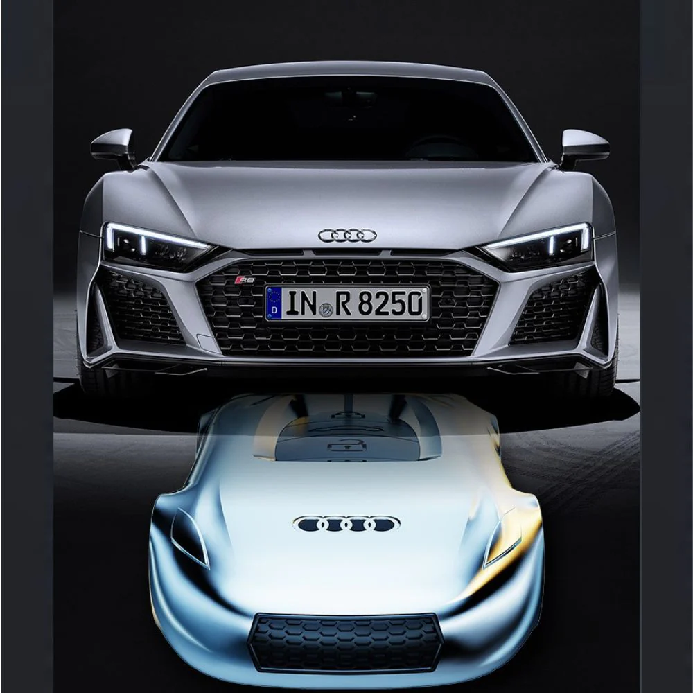 Audi Zinc Alloy Silicone Car Key Fob Case Cover For A3, A4, A5, A6, A8, Q2, Q5, Q7, Q8, e-tron - Image 10