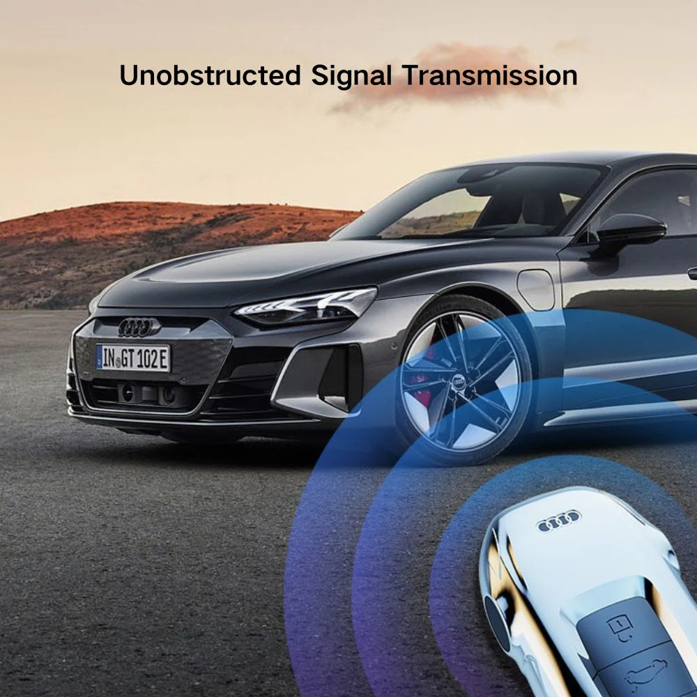 Audi Zinc Alloy Silicone Car Key Fob Case Cover For A3, A4, A5, A6, A8, Q2, Q5, Q7, Q8, e-tron - Image 9