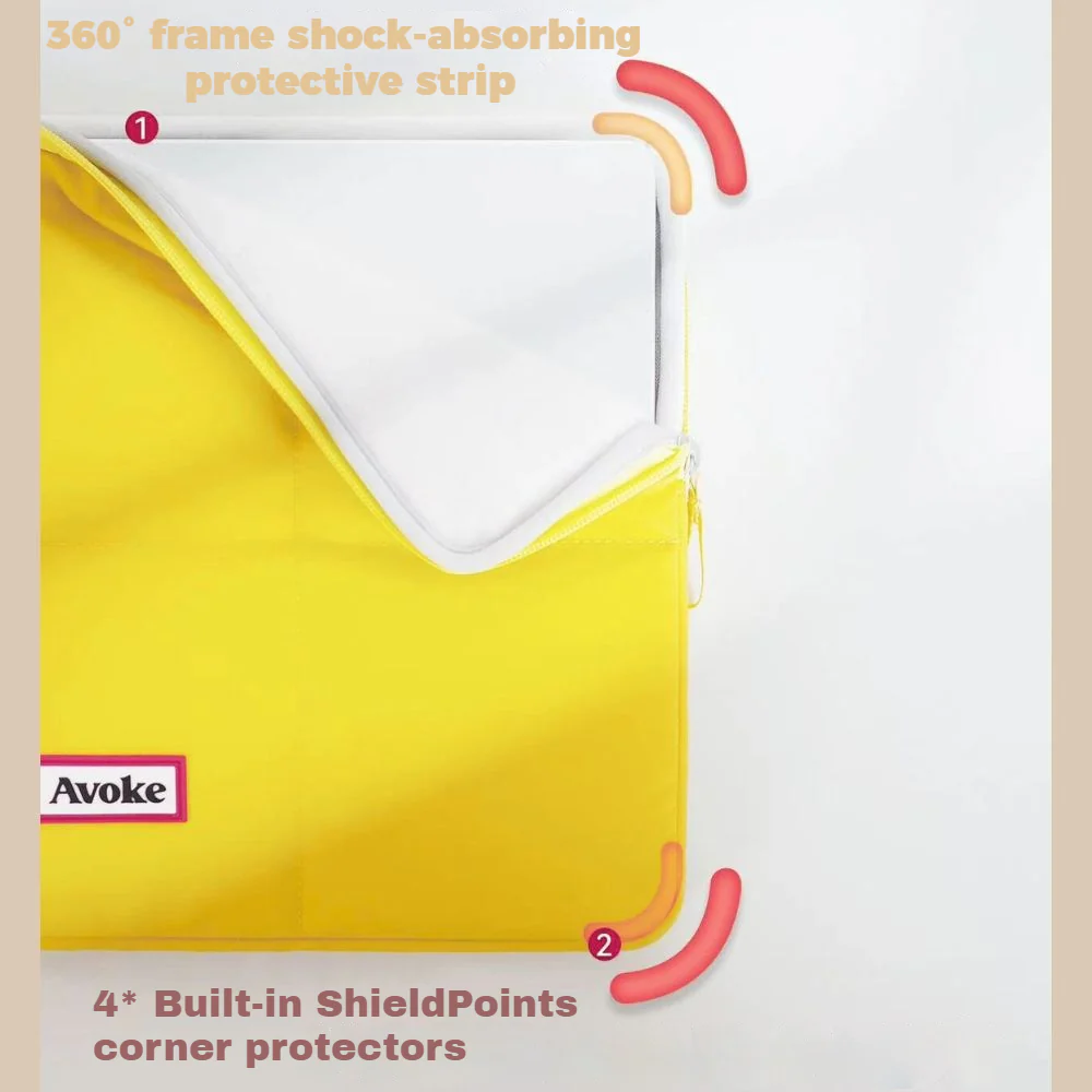 Avoke Premium Design Soft Padded 13"/14"/15" Universal Laptop Sleeve & Tablet Carry Case - Image 7