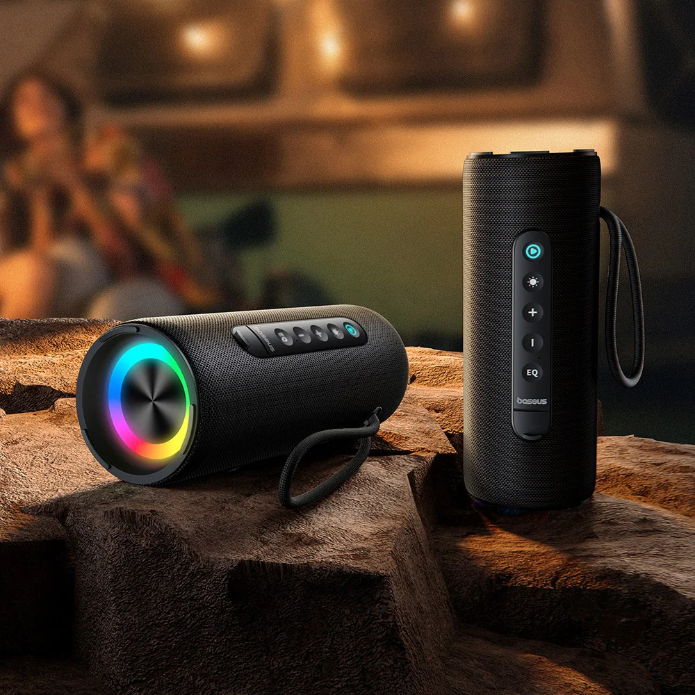 Baseus AeQur VO20 Portable Wireless Speaker-Cluster Black - Image 10