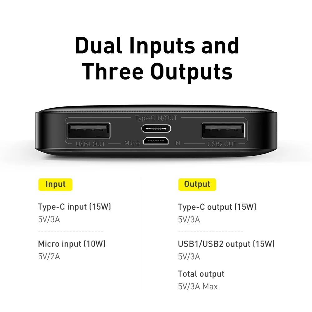 Baseus Bipow Digital Display Power Bank 10000mAh 15W - Image 5