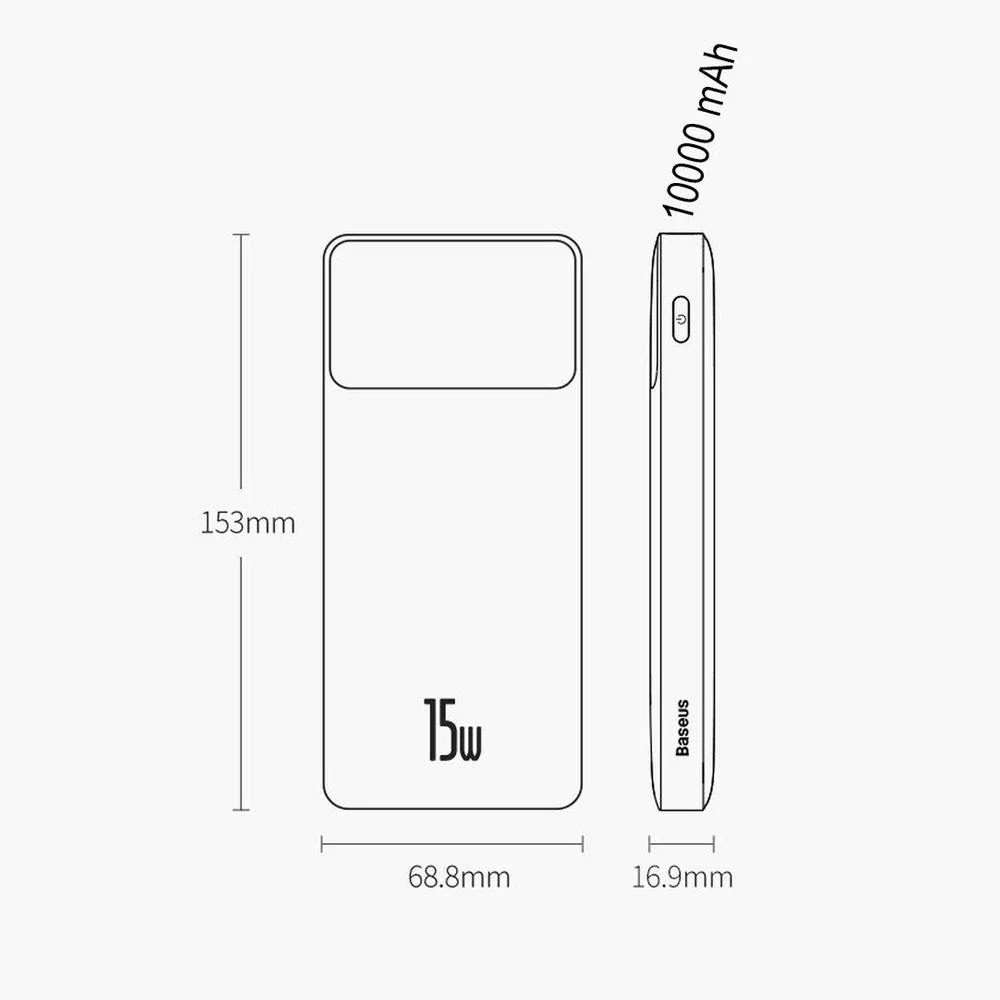Baseus Bipow Digital Display Power Bank 10000mAh 15W - Image 9