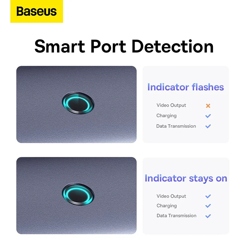Baseus Flite Series 5-Port HUB Docking Station (Type-C to HDMI4K@30Hz*1+USB 3.0*4) - Image 9