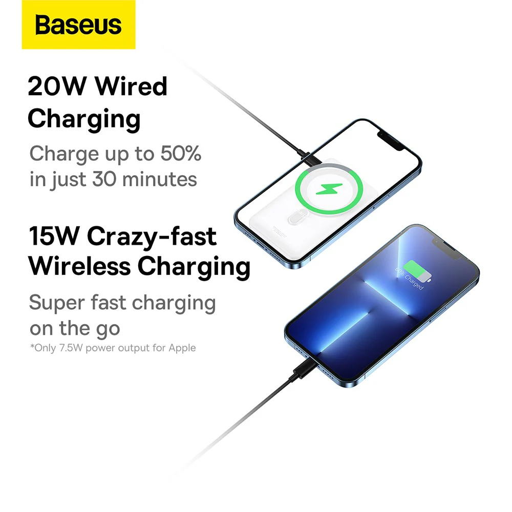 Baseus Magnetic Bracket Wireless Fast Charge Power Bank 10000mAh 20W - Image 9