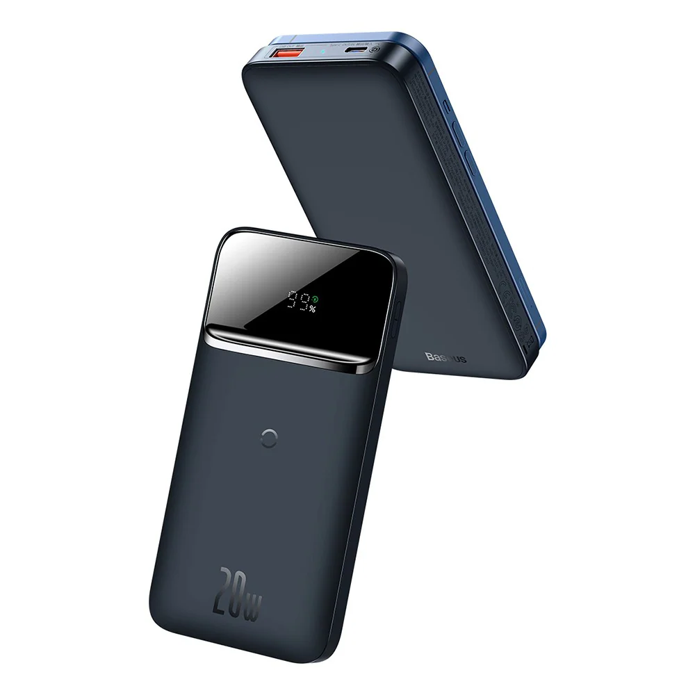 Baseus Magnetic Wireless Quick Charging Power Bank 10000mAh 20W (2022 Overseas Edition) PPCX010201 - Blue