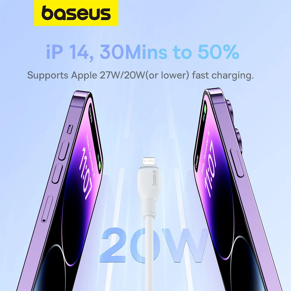 Baseus Pudding Series Fast Charging Cable Type-C to iP 20W 1.2m - Image 9