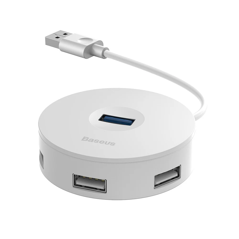 Baseus Round Box HUB Adapter (USB3.0 to USB3.0 x 1 + USB2.0 x 3) 10cm - Image 7