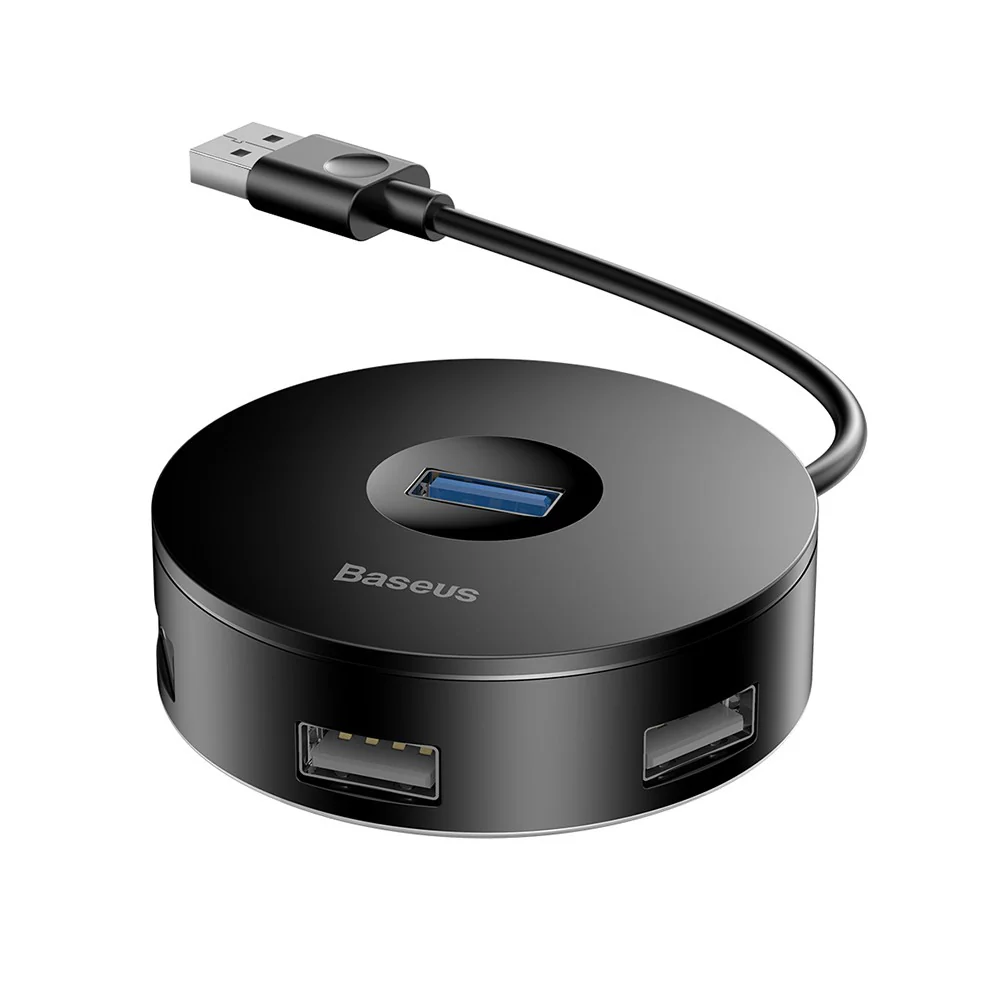 Baseus Round Box HUB Adapter (USB3.0 to USB3.0 x 1 + USB2.0 x 3) 10cm - Image 8