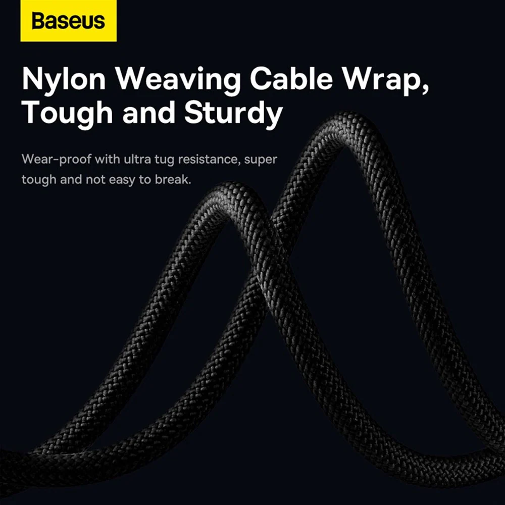 Baseus StarSpeed 1-for-3 Fast Charging Data Cable USB to M+L+C 3.5A 1.2m - Image 9