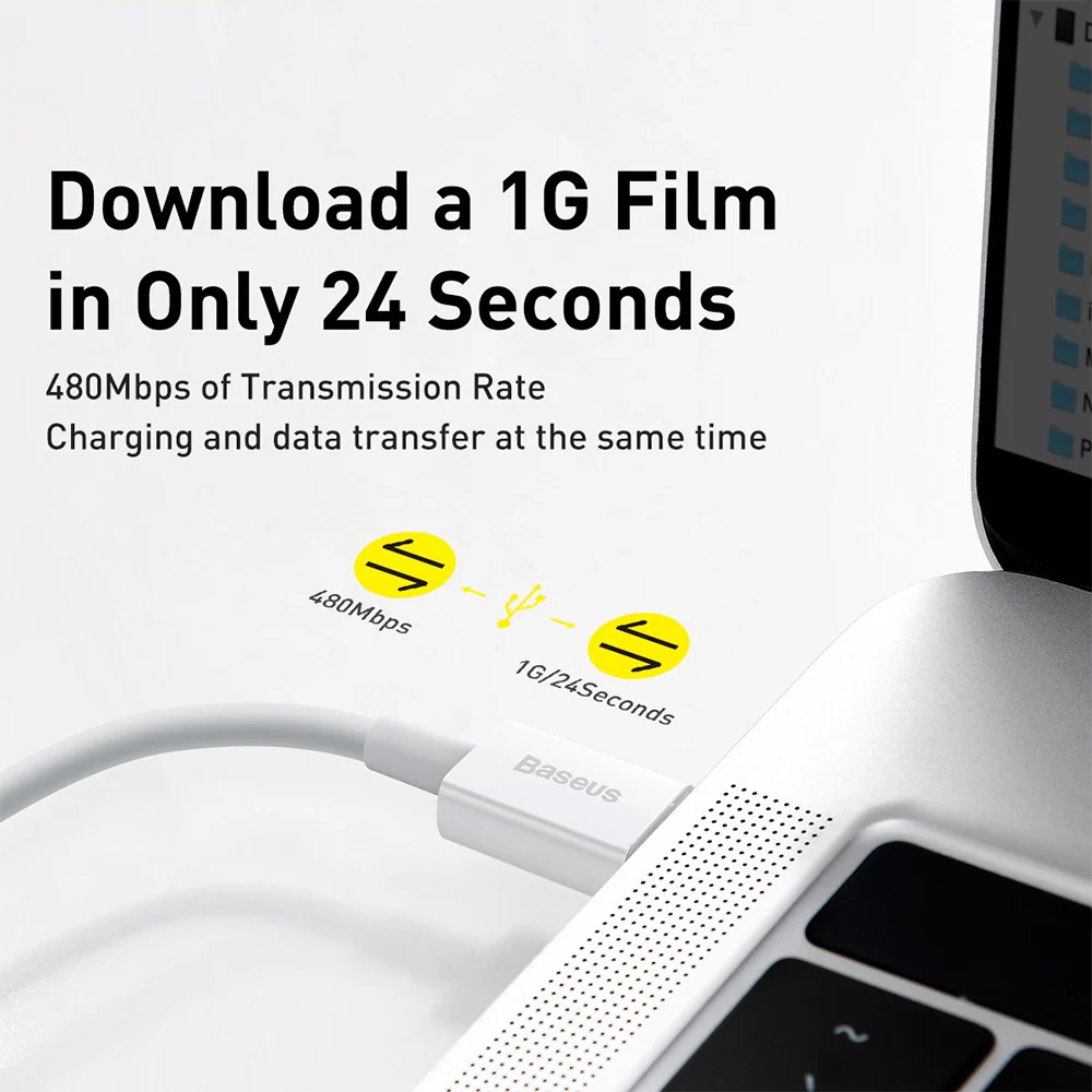 Baseus Superior Series Fast Charging Data Cable Type-C to iP PD 20W 0.25M - Image 5
