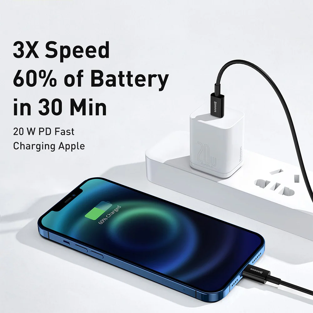Baseus Superior Series Fast Charging Data Cable Type-C to iP PD 20W 2M - Image 5