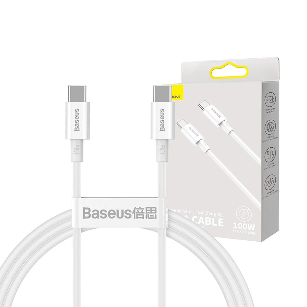 Baseus Superior Series Fast Charging Data Cable Type-C to Type-C 100W 2M Compatible for iPhone 15 16 Series - Image 8