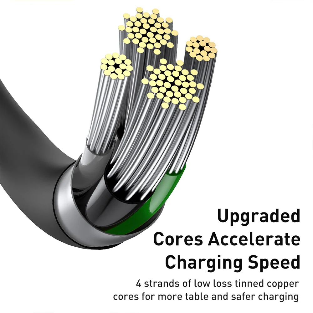 Baseus Superior Series Fast Charging Data Cable USB to iP 2.4A 1M - Image 4