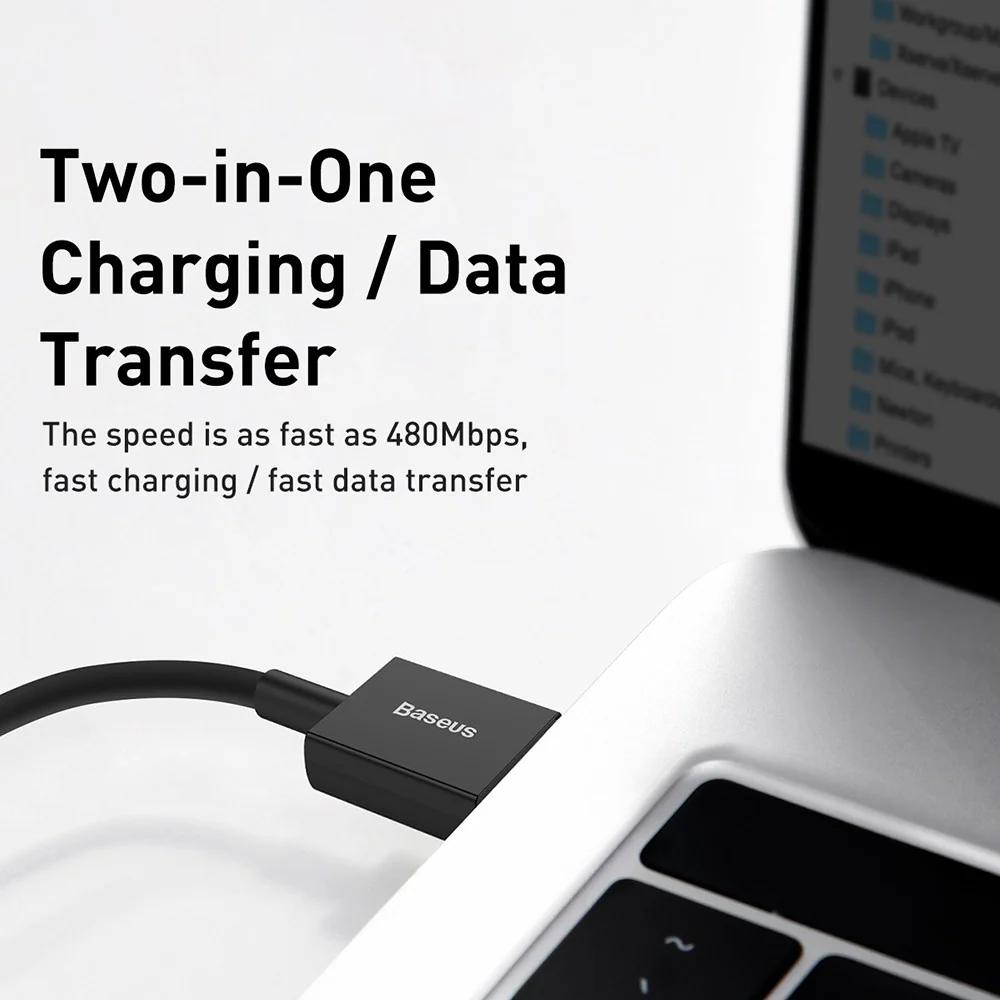Baseus Superior Series Fast Charging Data Cable USB to iP 2.4A 1M - Image 5