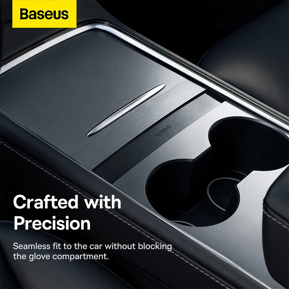 Baseus T-Space Series HUB for Tesla Cars (With a retractable 45W type-C cable) - Cluster Black - Image 8
