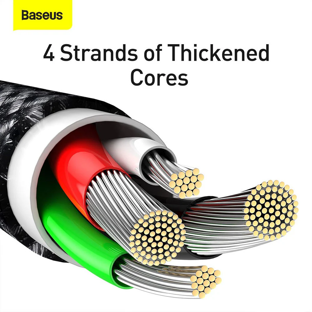 Baseus Tungsten Gold Fast Charging Data Cable USB to iP 2.4A 2m - Image 10