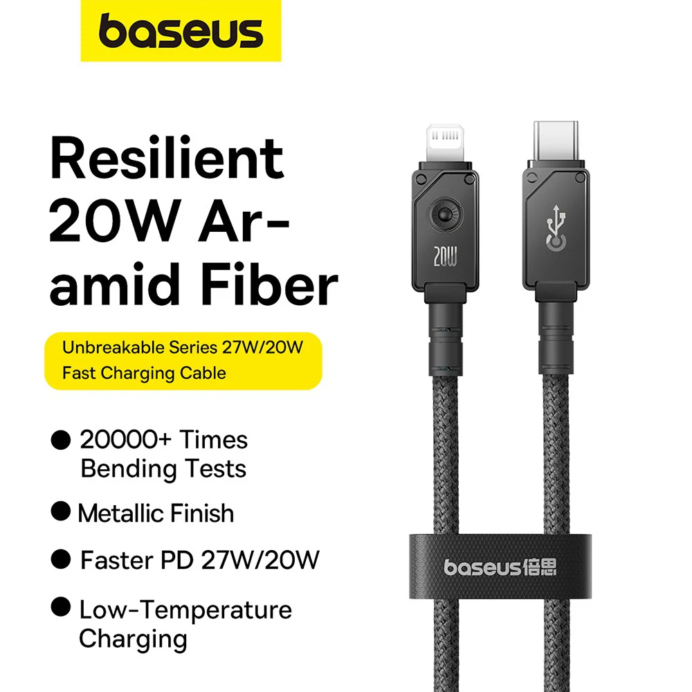 Baseus Unbreakable Series Fast Charging Data Cable Type-C to iP 20W - Image 7