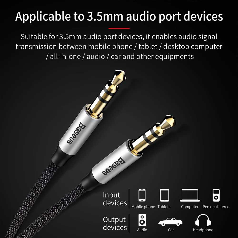 Baseus Yiven Audio Cable M30 1M - Image 4
