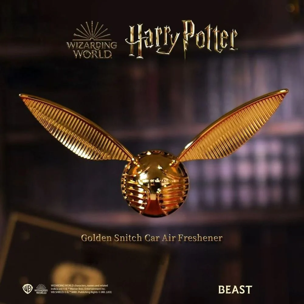 BEAST Golden Snitch Car Air Vent Ornament with Solid Fragrance for Christmas, Birthdays, and Holidays Gift