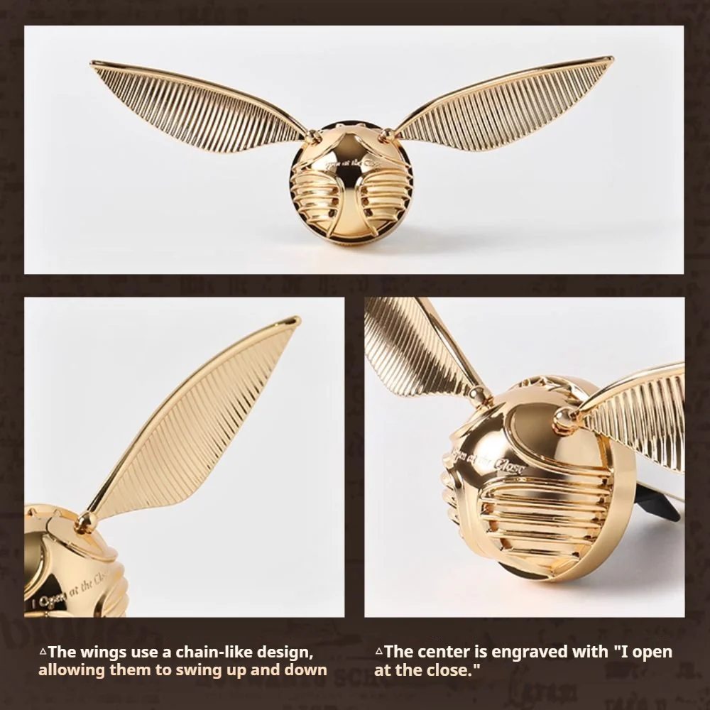 BEAST Golden Snitch Car Air Vent Ornament with Solid Fragrance for Christmas, Birthdays, and Holidays Gift - Image 2