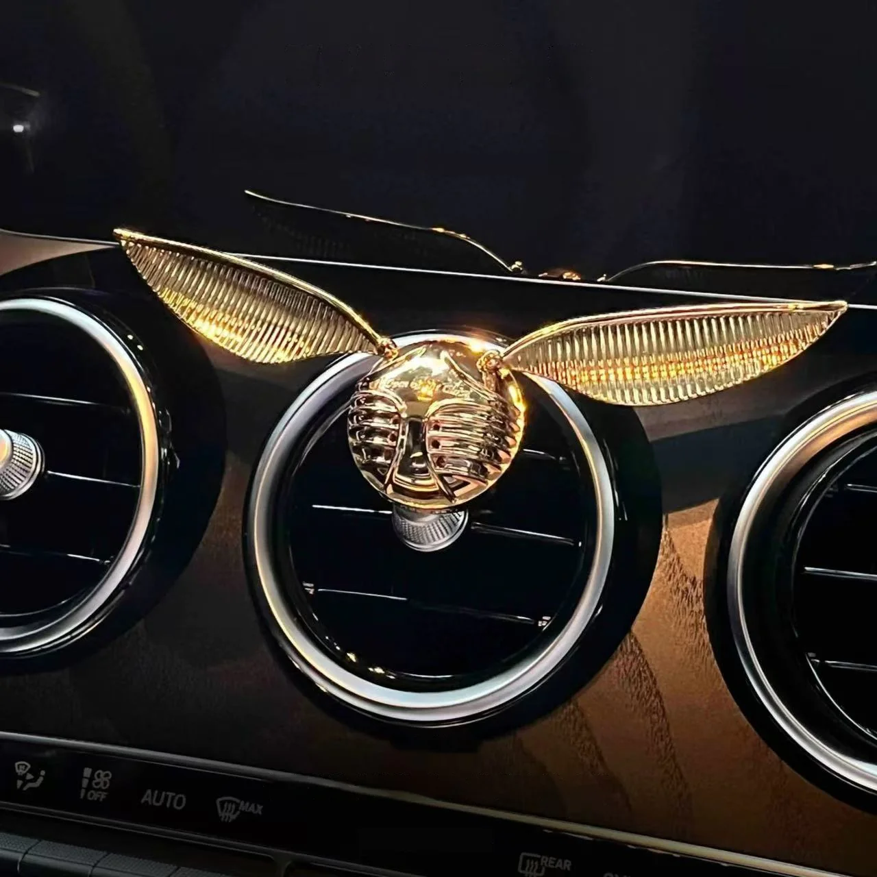 BEAST Golden Snitch Car Air Vent Ornament with Solid Fragrance for Christmas, Birthdays, and Holidays Gift - Image 3