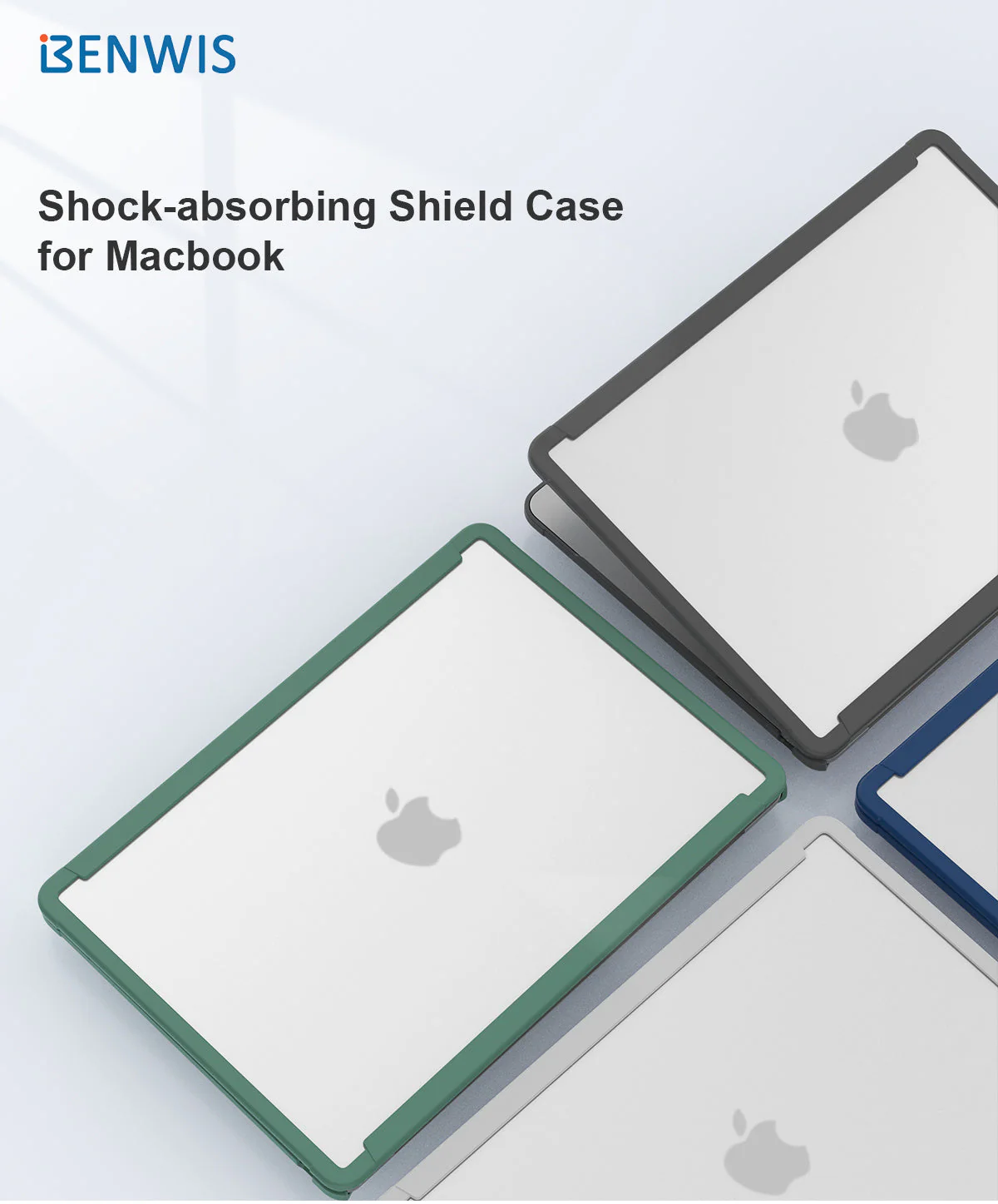 Benwis MacBook Pro 14" (A2442 & A2779 & A2918 & A2992) - Shock-absorbing Shield Shockproof Heavy Duty Tough Case Cover - Image 7