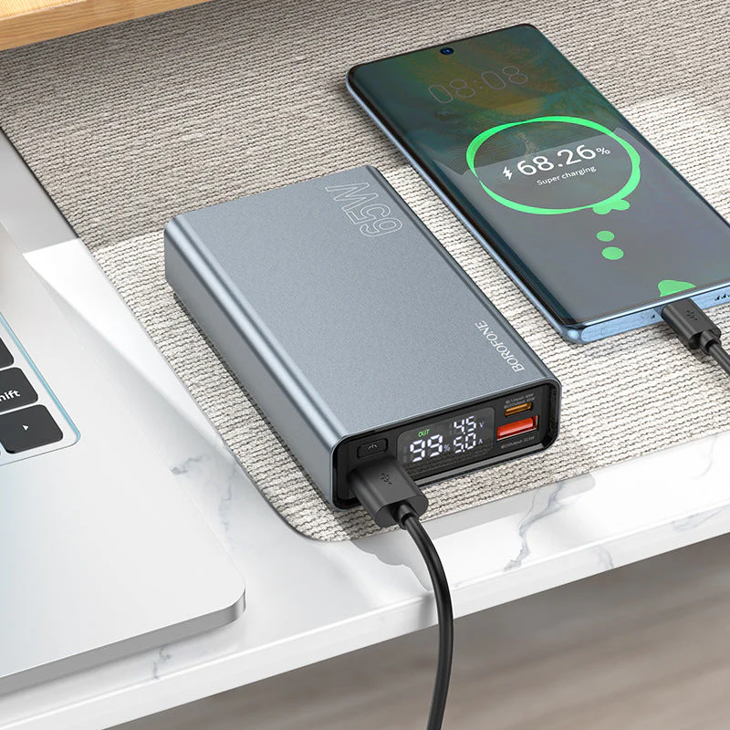 [BJ40][15000mAh] HOCO Universal PD 65W & QC 3.0 Fast Charging Laptop Mobile Phone Portable Charger Power Bank - Image 3