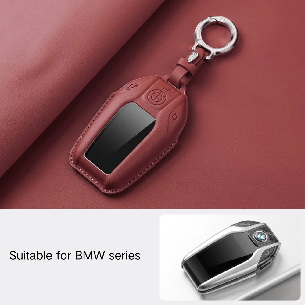 BMW Leather Car Key Fob Case Cover For 1, 2, 3, 5, 7 Series, X1, X3, X5, X6, X7, ix1, ix40, ix50, i8 - Image 13