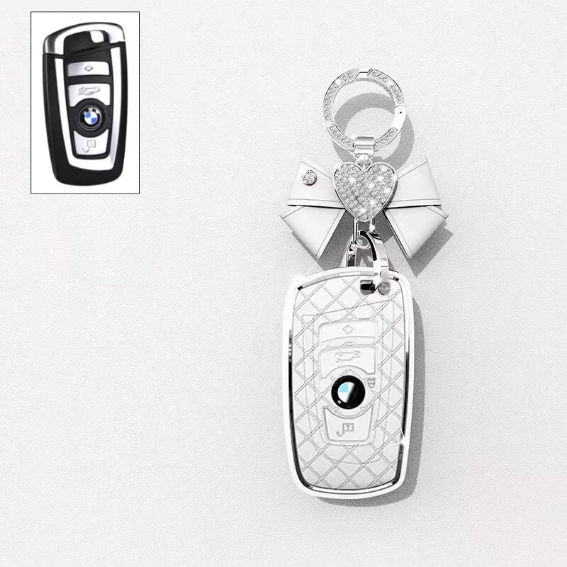BMW Luxury Diamond Pattern Key Fob Case For X1, X2, X3, X4, X5, X6, X7 & 1, 3, 5, 7 Series - Image 10