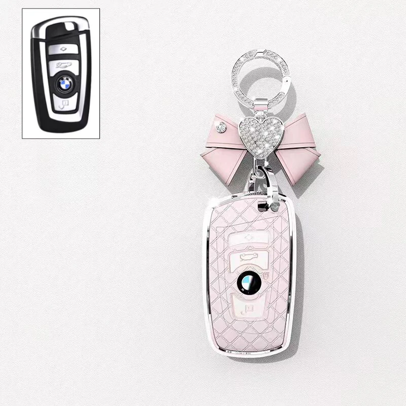 BMW Luxury Diamond Pattern Key Fob Case For X1, X2, X3, X4, X5, X6, X7 & 1, 3, 5, 7 Series - Image 11