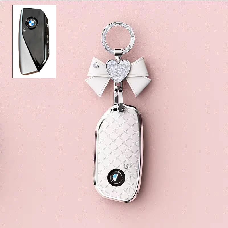 BMW Luxury Diamond Pattern Key Fob Case For X1, X2, X3, X4, X5, X6, X7 & 1, 3, 5, 7 Series - Image 12