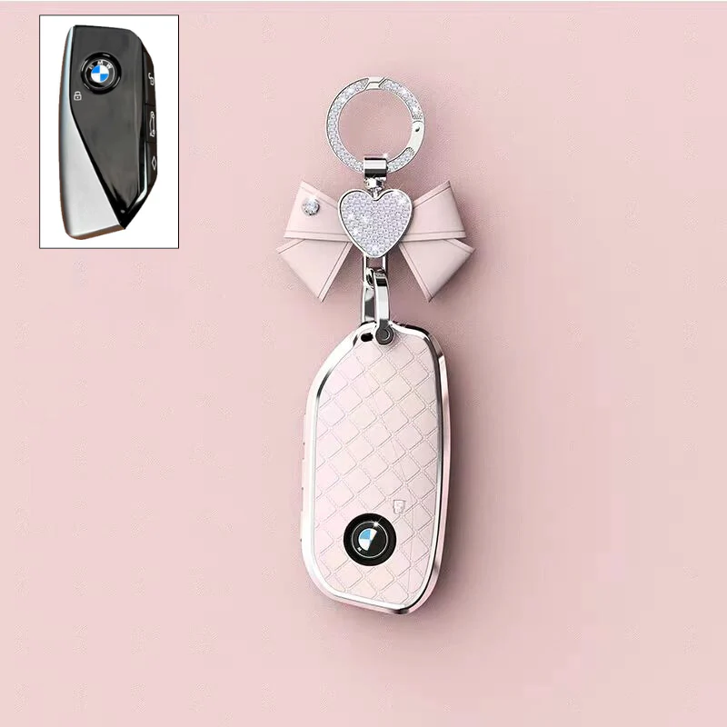 BMW Luxury Diamond Pattern Key Fob Case For X1, X2, X3, X4, X5, X6, X7 & 1, 3, 5, 7 Series - Image 13