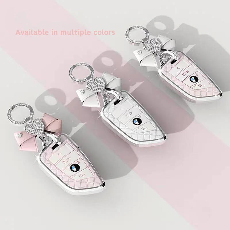 BMW Luxury Diamond Pattern Key Fob Case For X1, X2, X3, X4, X5, X6, X7 & 1, 3, 5, 7 Series - Image 6