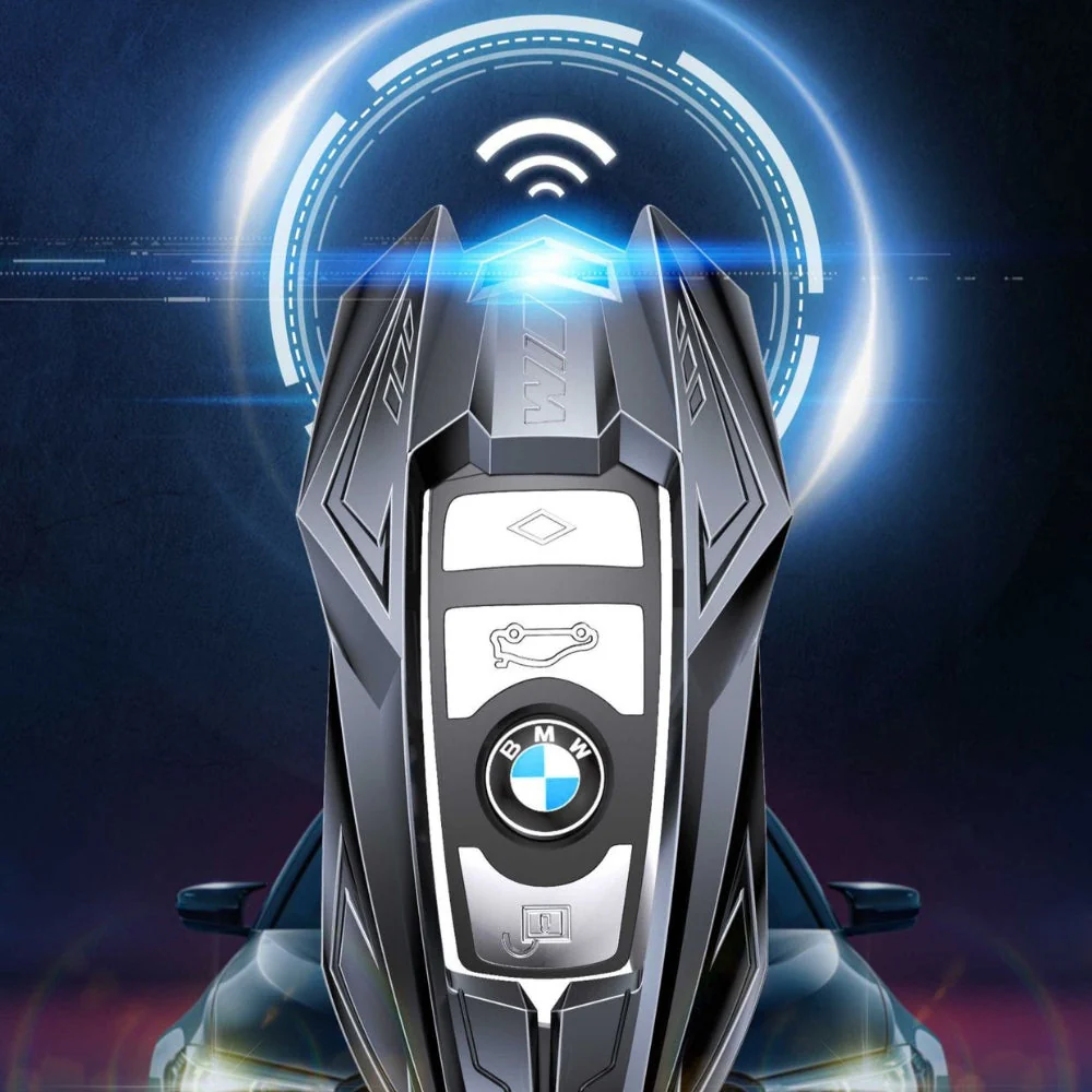 BMW Mecha Style Zinc Alloy Car Key Fob Case Cover For 1, 3, 5, 7 Series,X1, X3, X5, X6, X7 - Image 15