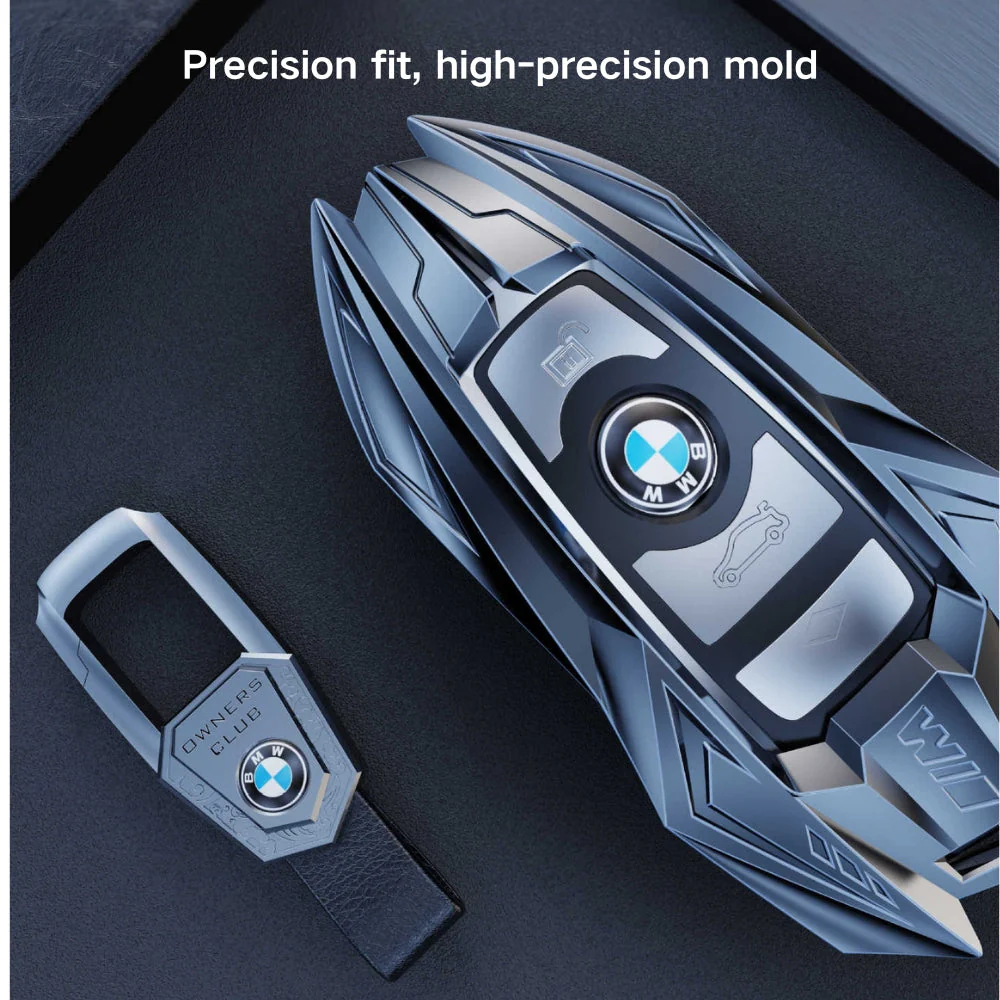 BMW Mecha Style Zinc Alloy Car Key Fob Case Cover For 1, 3, 5, 7 Series,X1, X3, X5, X6, X7 - Image 19