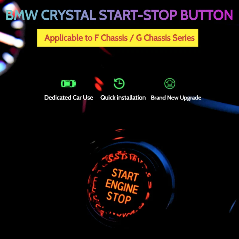 BMW Vehicle-specific Crystal Start Stop Button Cover For 1/2/3/4/5/7 Series & X1/X2/X3/X5 - Image 3